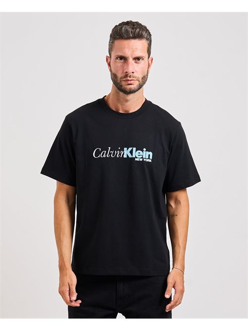 Calvin Klein men's black cotton t-shirt CALVIN KLEIN | LV04RD822GUB1